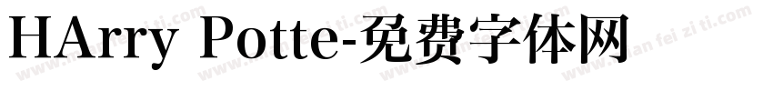 HArry Potte字体转换